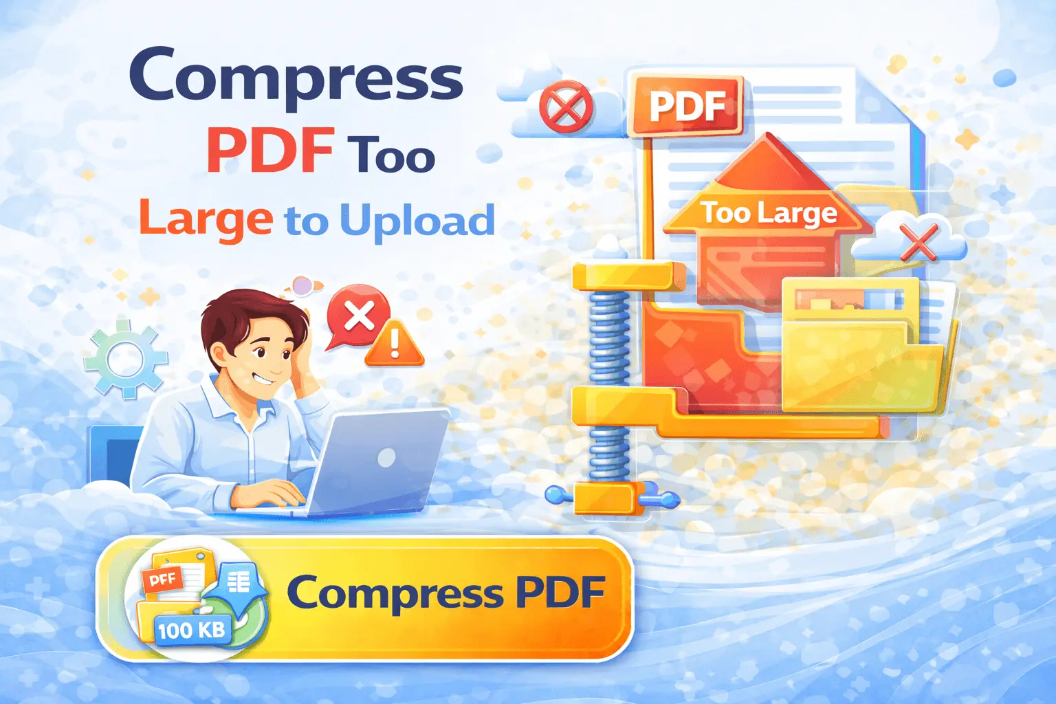 PDF File Too Large to Upload – How to Fix (Fast & Easy)